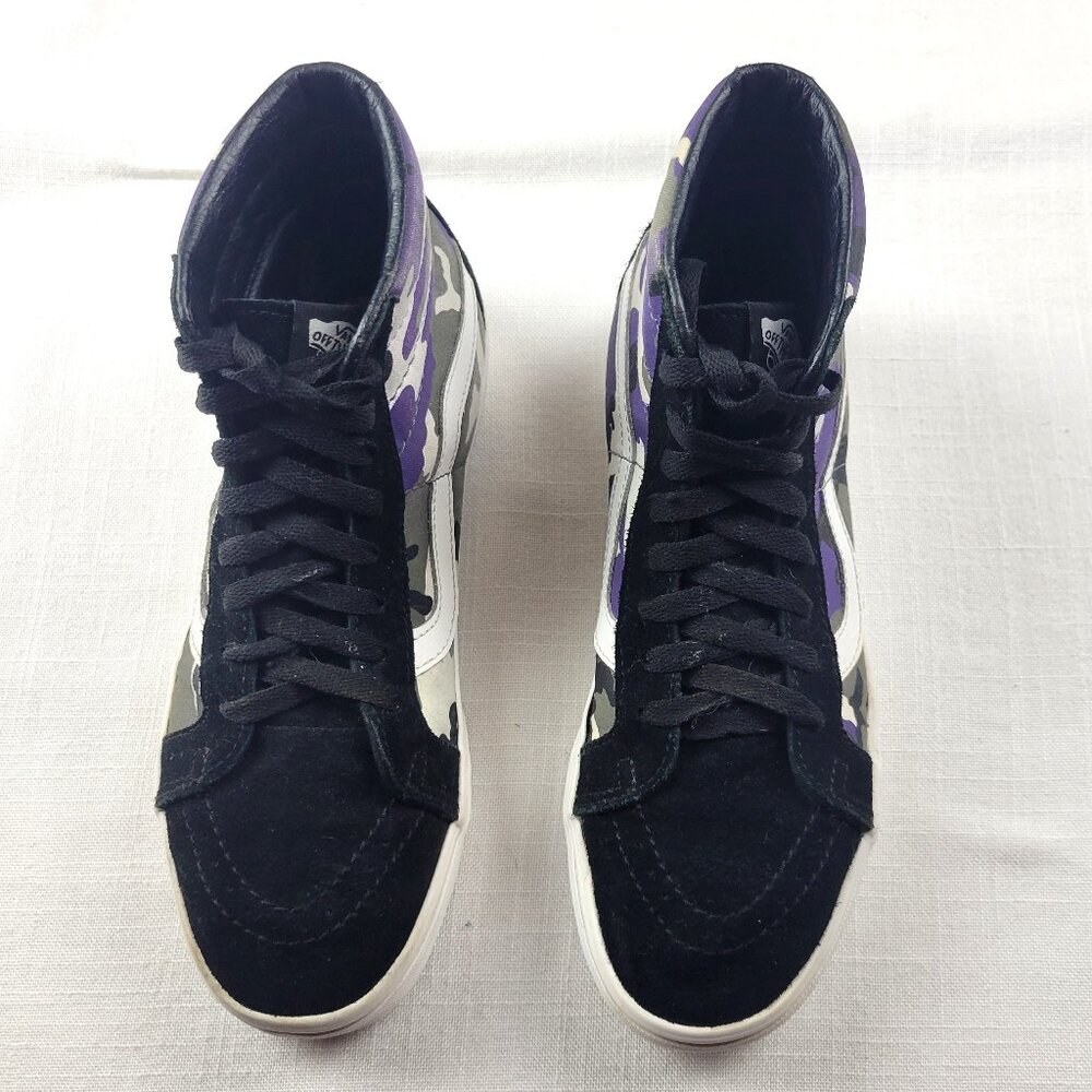 VANS Sk8-Hi Reissue 'Pop Camo' Hightops Sneakers Skate Shoes - Size W 9.5/ M 8 - Picture 7 of 9
